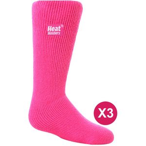 Heat Holders - Set van 3 thermo wintersokken voor kinderen - Felroze