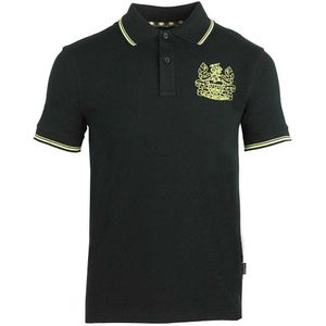 Aquascutum Unisex Volwassen Crest Poloshirt (Zwart/Wit)