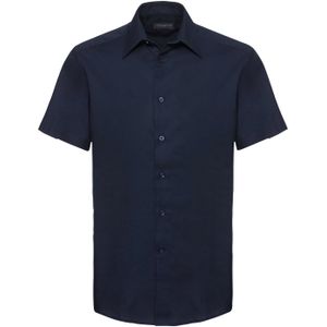 Russell Collection Heren Oxford Easy-Care Tailored Shirt (Heldere marine)