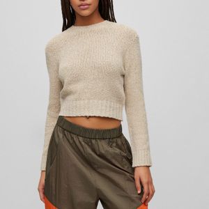 HUGO - Solarina - Gebreide Trui - Beige