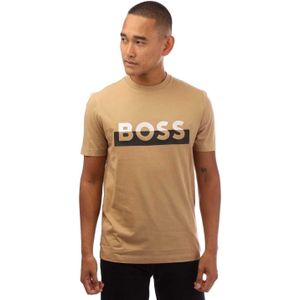 Boss Heren Tiburt 42 T-Shirt (Beige)