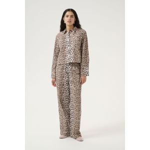 Overhemd met lang mouwen Classic fit Ulrike print - Simply taupe animal