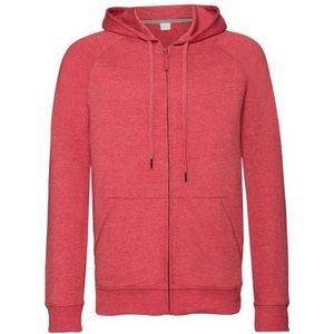 Russell Heren-HD Sweatshirt Met Kap Met Rits (Rode Mergel) - Maat XL