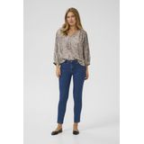 Kaffe - Veelkleurige Blouse - 3/4 Mouwen - V-hals - Viscose