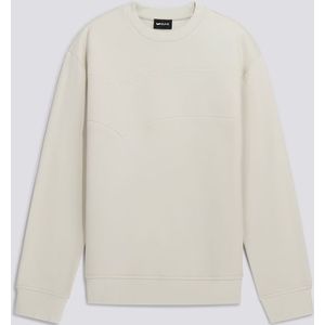 Herensweater zilverwit SWEN LOGO EMB.BRAND. Trui