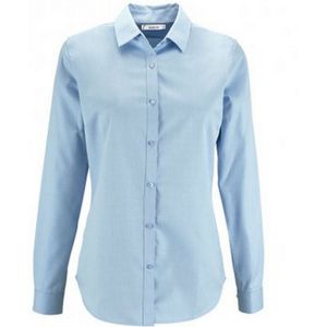 SOLS Dames/dames Brody Herringbone Shirt Met Lange Mouwen (Hemelsblauw) - Maat M