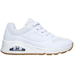 Dames Skechers Uno Stand On Air Trainers in Wit