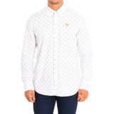 La Martina - Long Sleeve Shirt - Wit - Heren - Katoen