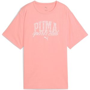Puma Class Relaxed T-shirt voor dames in Roze
