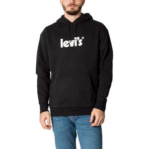 Men's Levis Relaxed Graphic Hoody in Black