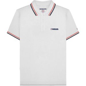 Lambretta Heren SS25 Twin Tip Poloshirt (Wit, Rood, Marine)