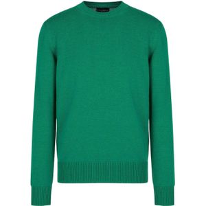 Armani Exchange Heren Sweatshirt met ronde hals (Groen)