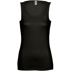 SOLS Vrouwen/dames Jane Sleeveless Tank / Vest Top (Diep zwart)