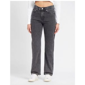 Women's Calvin Klein High Rise Straight Jeans In Grey - Maat 32 (Taille)