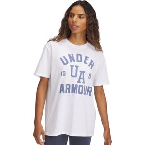 Under Armour Dames/Dames Collegiate Zwaargewicht Oversized T-shirt (Wit)