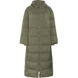 Part Two - Gewatteerde Jas - Olijfgroen - Lange Pasvorm - Capuchon