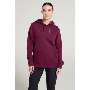 Mountain Warehouse Poplar Hoodie - Blauw - Geborsteld Katoen - Verstelbare Kap