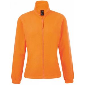 SOLS Dames/dames North Full Zip Fleece Jacket (Neon Oranje) - Maat M
