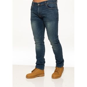 Enzo - Slim Stretch Denim Jeans - Blauw - Heren