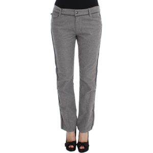 Ermanno Scervino Grijze Katoenen Recht Fit Casual Broek