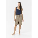 Kaffe, Dames, Rokken, Bruin, Maat: M Denim,