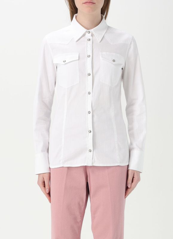 Dondup - Blouse - Wit - Katoen