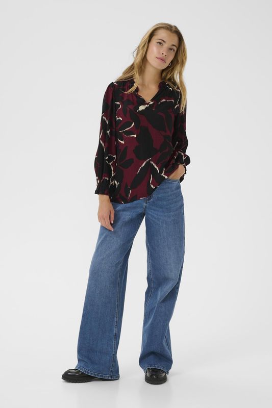 Blouse met lange mouwen KAlinda Regular fit bordo