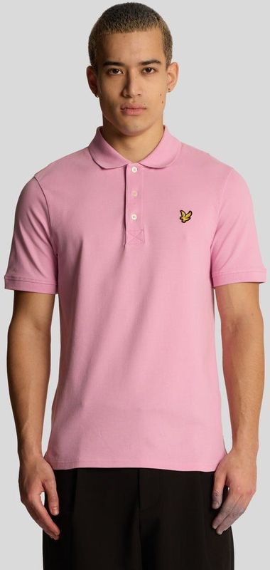 Lyle & Scott effen poloshirt - roze