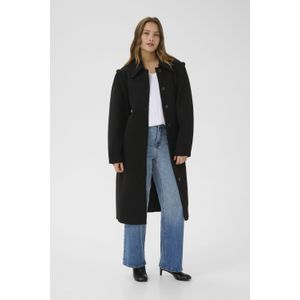 Kaffe - Tussenmantel 'Julia' - Zwart - Klassieke Mantel