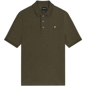 Lyle & Scott Heren Slub Chunky Poloshirt (Olijf)