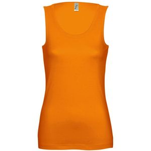 SOLS Vrouwen/dames Jane Sleeveless Tank / Vest Top (Oranje) - Maat S