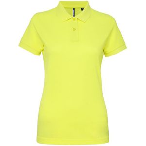 Asquith & Fox Dames/dames Performance Blend Poloshirt met korte mouwen (Neon geel)