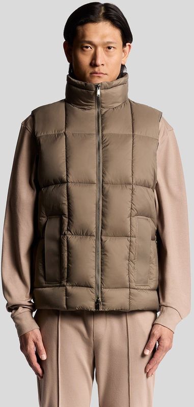 Lyle & Scott Square Cocoon Puffer Gilet - Bruin