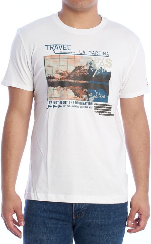 La Martina - YMR312-JS206 - T-shirt - Heren - Regular Fit - Korte Mouwen