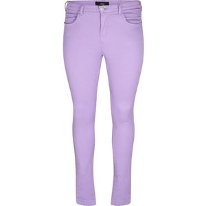Zizzi High Waist Super Slim Fit AMY Jeans Lilac - Maat 6XL