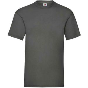 Fruit of the Loom Heren Valueweight T-Shirt (Licht Grafiet)