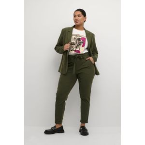 Kaffe Curve - Slim-Fit Broek - Grape Leaf - Elastische Tailleband