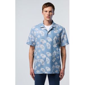 North Sails Overhemd Bowlen met tropische print