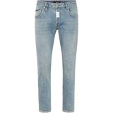 Philipp Plein - Denim Skinny Fit Broeken Hexagon - Blauw - Heren