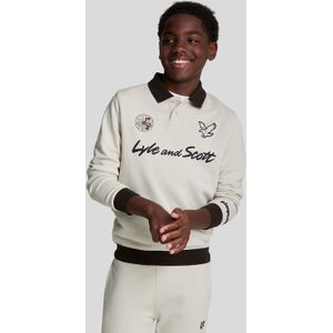 Lyle And Scott Juniors Playmobil Collared Sweatshirt in Crème