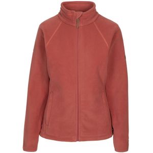 Trespass Dames/dames Trouper Fleecejack Met Lederen Afwerking (Rabarber Rood) - Maat S