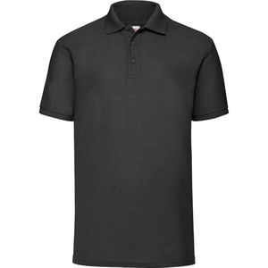 Fruit of the Loom Heren 65/35 Poloshirt (Zwart)