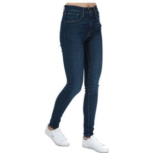 Levi's Mile High Super Skinny Blauwe Jeans - Blauw - Dames - Maat 25/30
