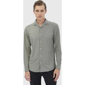 Chemise décontractée tricotée unie coupe décontractée