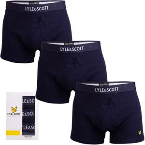 Lyle And Scott - Devon - Boxershorts - Marineblauw - 3 Pack