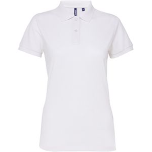 Asquith & Fox Dames/dames Performance Blend Poloshirt met korte mouwen (Wit)