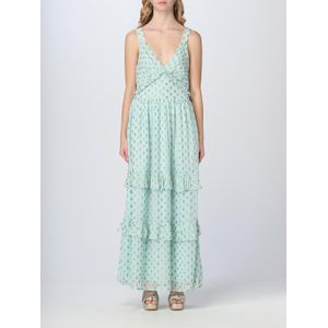 Gelaagde Maxi Jurk Volants V-hals