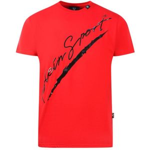Plein Sport Signature Red T-Shirt - Maat M