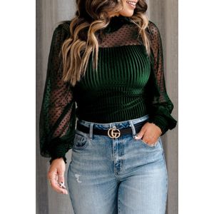 Velvet Haut Col Blouse