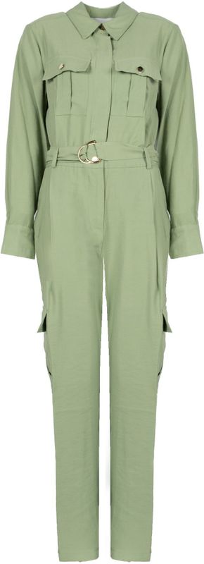 Silvian Heach - Jumpsuit - Groen - Dames - Polyester - Elegante Rits Jumpsuit